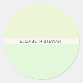 Moderne hellgrüne Umschlag Aufkleber