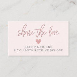 Moderne, hellrosa Residenz A Friend Card Visitenkarte