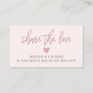 Moderne, hellrosa Residenz A Friend Card Visitenkarte