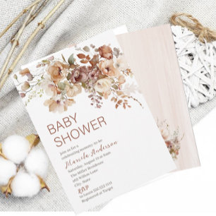 Moderne Herbst-Liebe Kinderdusche Einladung