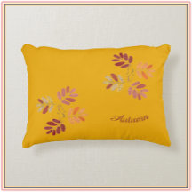 Moderne Herbstfarben Herbst lässt Akzent Pillow