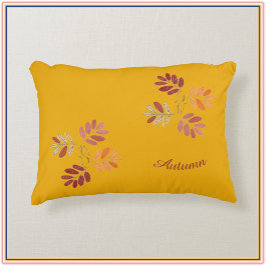 Moderne Herbstfarben Herbst lässt Akzent Pillow Dekokissen