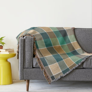 Moderne Herbstfarben im Block-Design Decke
