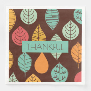 Moderne Herbstlaube Serviette