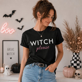 Moderne Hexe Bitte Halloween Shirt - Funny T-Shirt