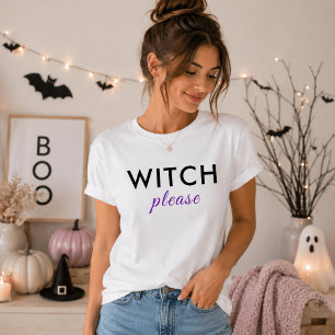 Moderne Hexe Bitte Halloween Shirt - Funny T-Shirt