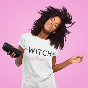 Moderne Hexe Bitte Halloween Shirt - Funny T-Shirt