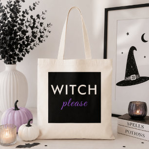 Moderne Hexe bitte Halloween-Tasche – Trendig Tragetasche