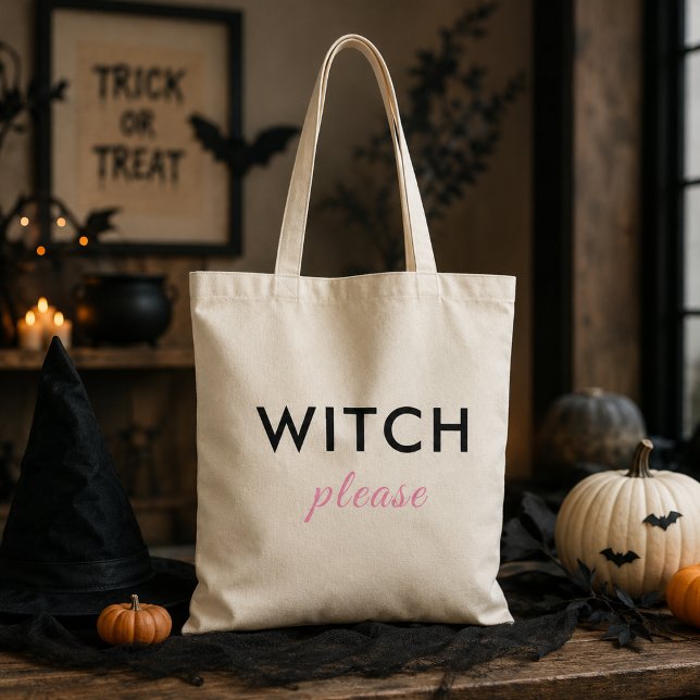 Moderne Hexe Bitte Halloween Tote Tasche - Trendy (Von Creator hochgeladen)