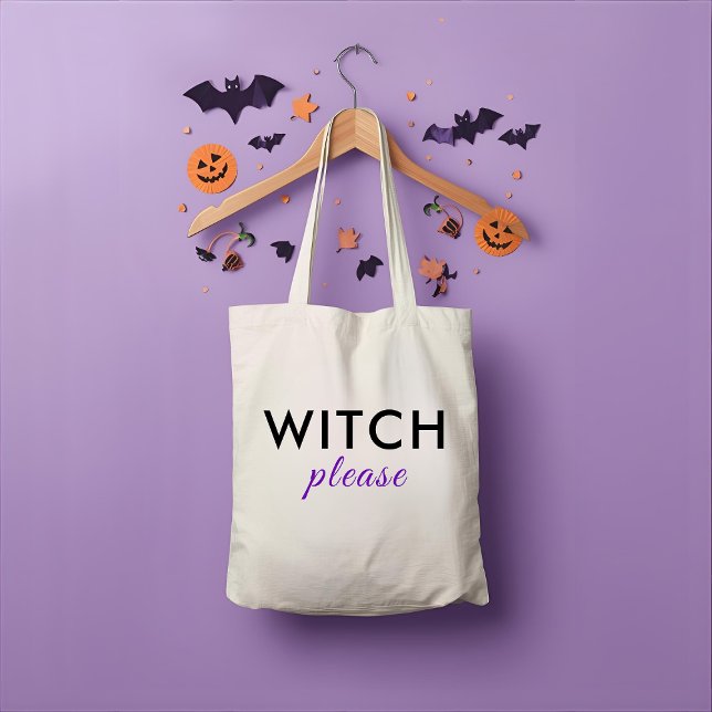 Moderne Hexe Bitte Halloween Tote Tasche - Trendy (Von Creator hochgeladen)