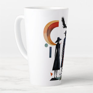 Moderne Hexen - ein abstraktes Kunstwerk 2 - Fan F Milchtasse