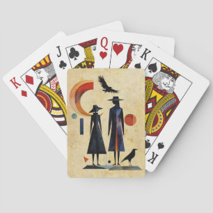 Moderne Hexen - ein abstraktes Kunstwerk 2 - Fan F Spielkarten