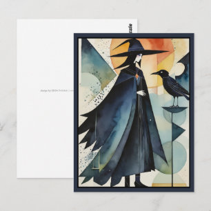 Moderne Hexen - ein abstraktes Kunstwerk 3 - Fan F Postkarte