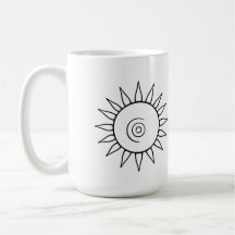 Moderne Himmels-Sonnenstrahl-Tasse