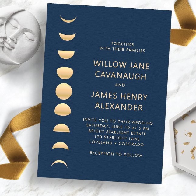 Moderne Himmelshochzeit Einladung (Modern Celestial Wedding Invitation
)
