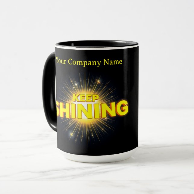 Moderne himmlische Keep Shining Sterne Tasse (Vorderseite Links)