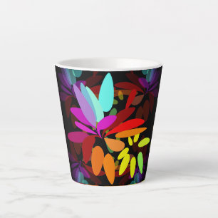 Moderne Hippie Psychedelic Style Rainbow Colors Milchtasse