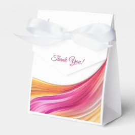 Moderne, hochrosa, gelb- geschenkschachtel