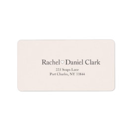 Moderne Hochzeit Adressaufkleber