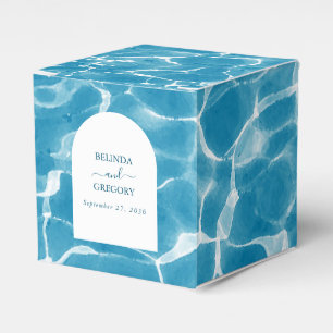Moderne Hochzeit am Blue Ocean Beach Geschenkschachtel