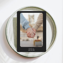 Moderne Hochzeit | Datum freihalten | Weiß auf Sch Save The Date