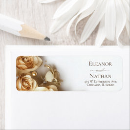 Moderne Hochzeit der Goldenen Rose