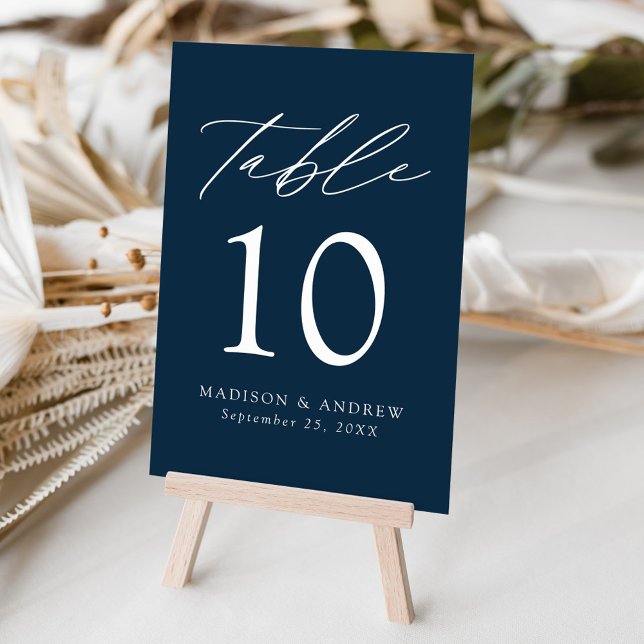 Moderne Hochzeit der Marine Tischnummer (Von Creator hochgeladen)