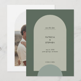 Moderne Hochzeit des Boho Arch Fotos Save The Date