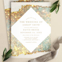 Moderne Hochzeit des irrisierenden Glitzer