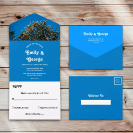 Moderne Hochzeit des Marine Underwater Sea Fish Re All In One Einladung