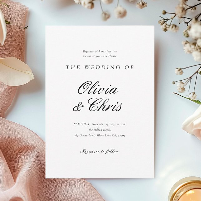 Moderne Hochzeit Einladung (Von Creator hochgeladen)