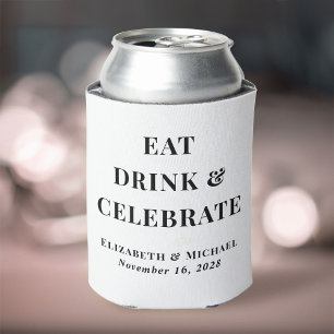 Moderne Hochzeit feiern Essen Trinken Dosenkühler