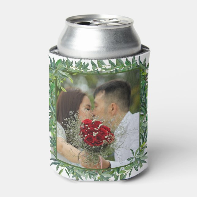 Moderne Hochzeit im Grünen Dosenkühler (Kanne Vorderseite)