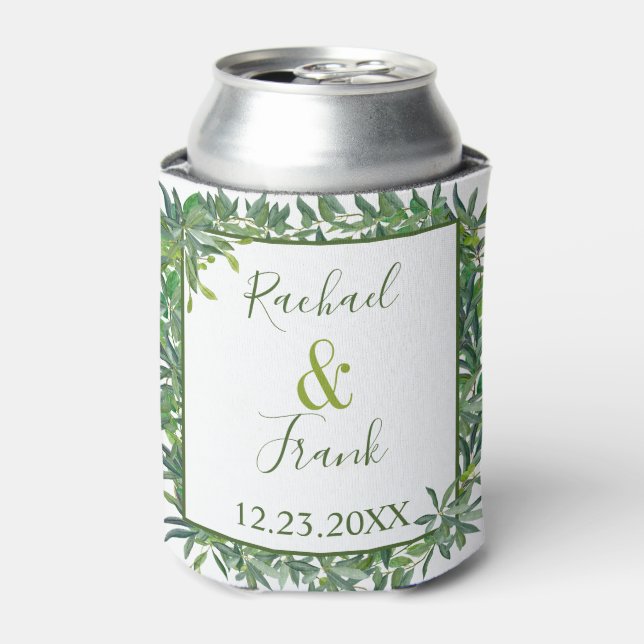 Moderne Hochzeit im Grünen Dosenkühler (Kanne Vorderseite)