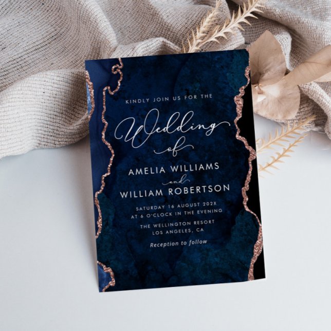 Moderne Hochzeit in Marineblau und Rose (Von Creator hochgeladen)