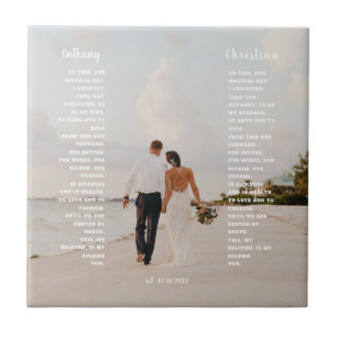 Moderne Hochzeit Kunst-Geschenk Fliese