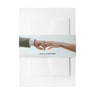 Moderne Hochzeit Minimalistische saubere einfach Einladungsbanderole