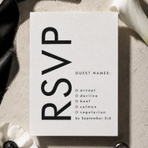 Moderne Hochzeit mit fetter Monogramm-Einladung