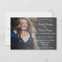 moderne Hochzeit mit minimalen Schriftzeichen verb