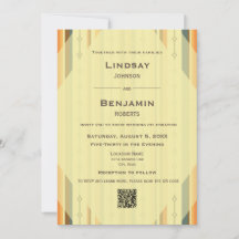 Moderne Hochzeit mit QR-Code Inspiriert