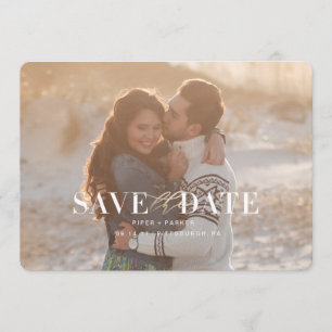 Moderne Hochzeit rettet die Termine Save The Date