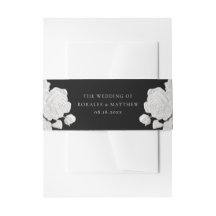 Moderne Hochzeit Rose weiß und schwarz im Trend