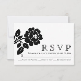 Moderne Hochzeit RSVP
