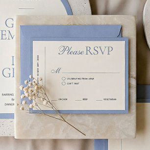 Moderne Hochzeit-RSVP-Karte mit eleganter Umrandun RSVP Karte
