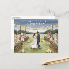 Moderne Hochzeit Sichern Das Datum Postkarte
