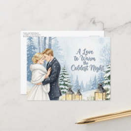 Moderne Hochzeit Sichern Das Datum Postkarte