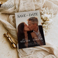 Moderne Hochzeit speichert die Date Movie Post Car