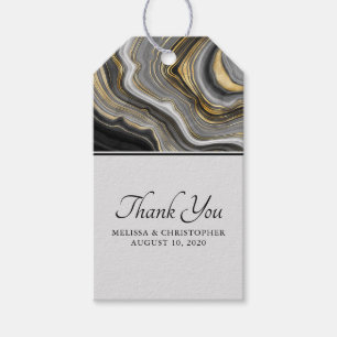 Moderne Hochzeit von Gold & Gray Agate Geode Gemst Geschenkanhänger