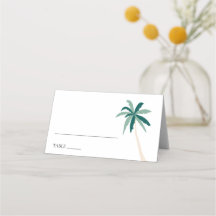 Moderne Hochzeit von tropischen Palmen