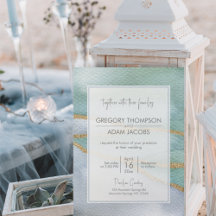 Moderne Hochzeit von Watercolor Gold Glitzer